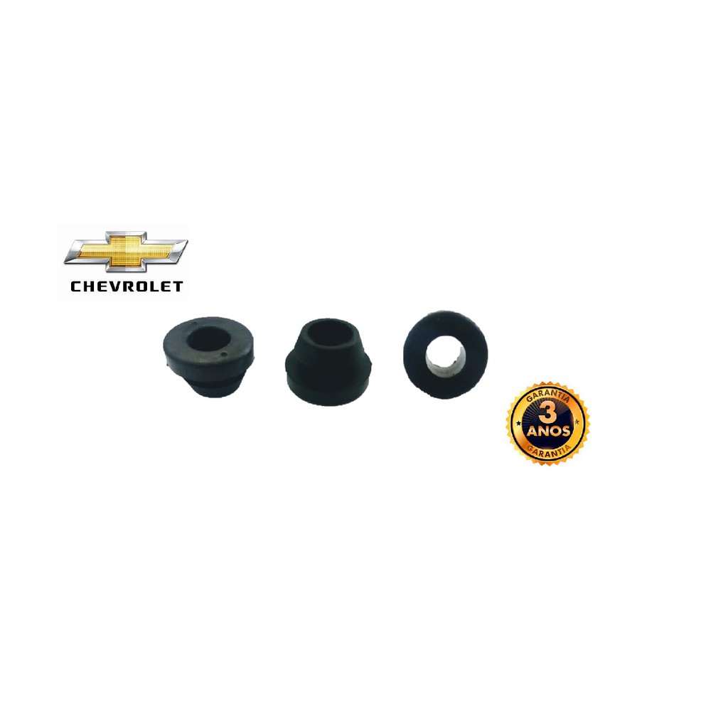3 Coxim Bucha Isolador Do Ressonador Agile/ Cobalt Gm/ Spin/ Corsa Classic/ Montana