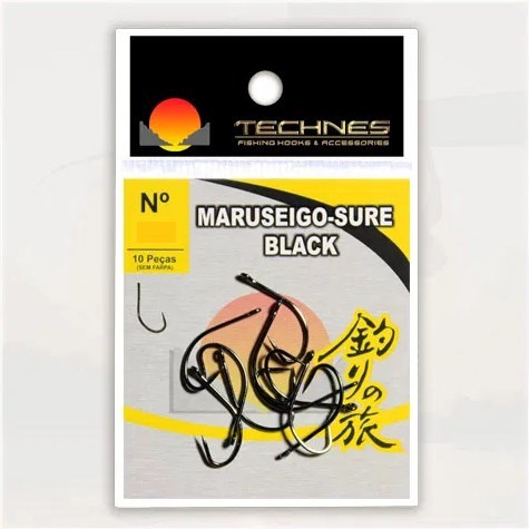 Anzol para pesca Maruseigo-sure (sem Farpa) - Technes. Pesca esportiva, pesque e solte, pesqueiro.