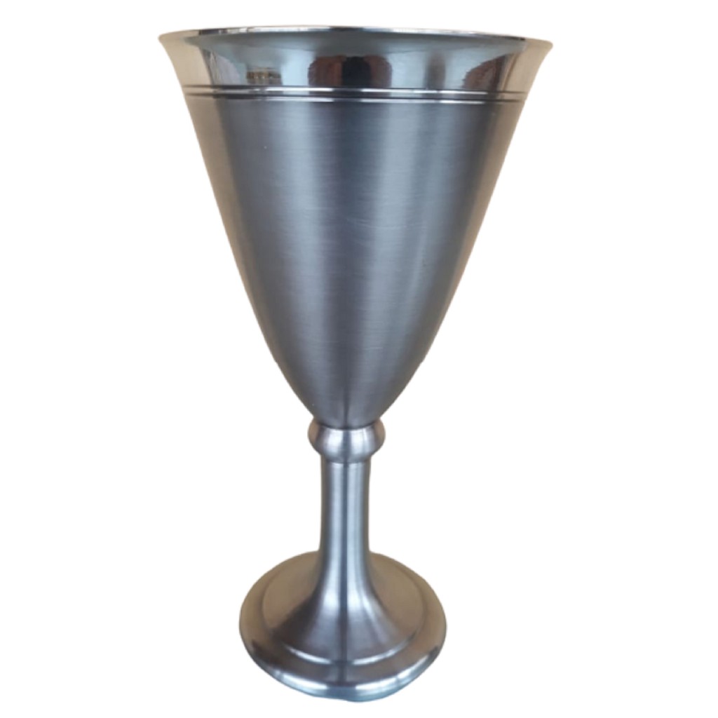 Cálice Taça Para Vinho Do Porto Em Estanho Elegancy Festas