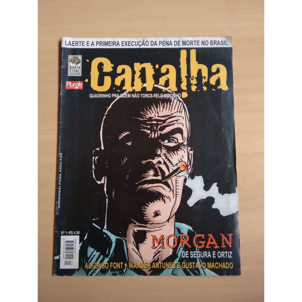 Revista Hq Canalha 1 Morgan Segura E Ortiz Alfonso Font 657p