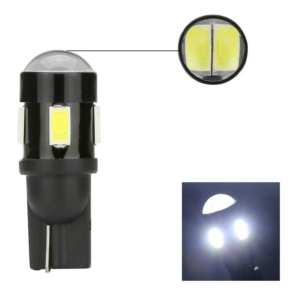 Unidade Lâmpada Pingo T10 6 Leds com Projetor em Oferta na Shopee