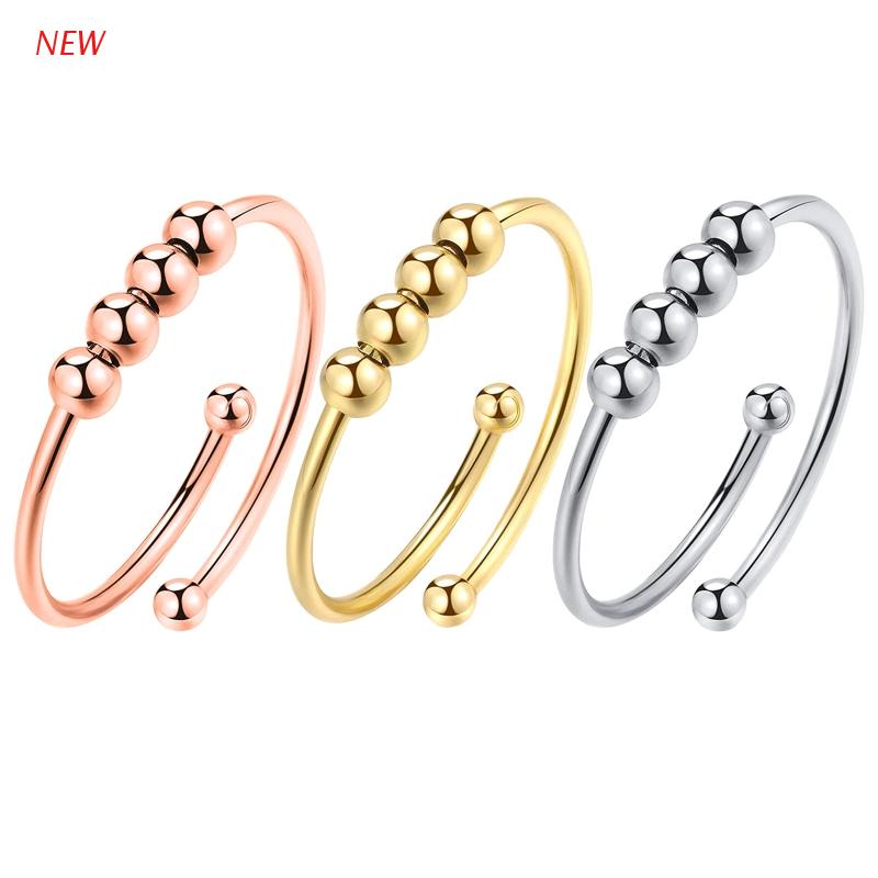 Anel Aberto Descompressão Aço Inoxidável/Alívio Da Ansiedade/Anti-Anxiedade em Oferta na Shopee