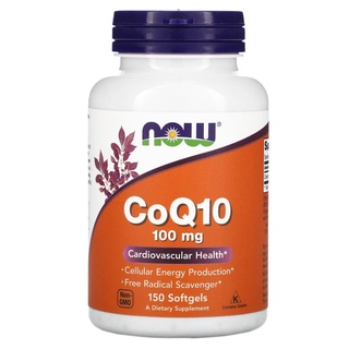 Coenzima Q10 100mg 150 Softgels - Now Foods Importada