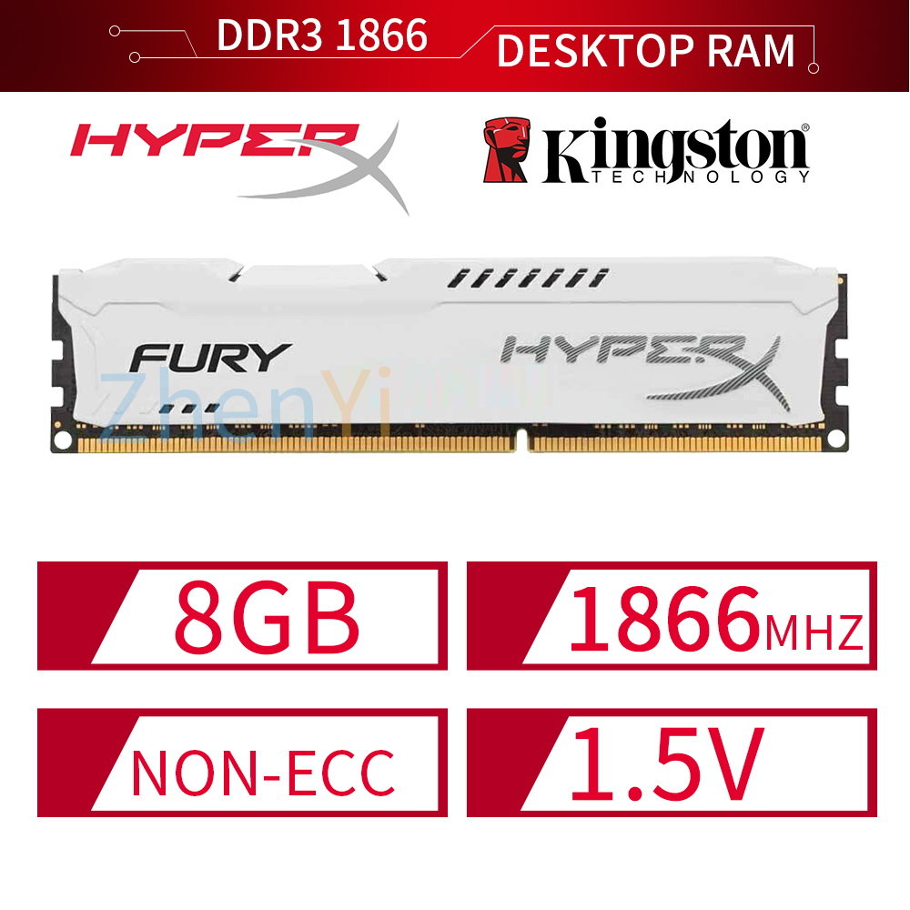 Para Hyperx Fury 8gb Ddr3 Memória De Desktop Ram Pc3 @ - @ 14900 ...