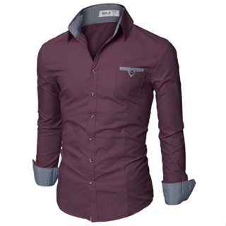 Camisa Masculina Manga Longa Slim Original 8% Elastano em Oferta na Shopee