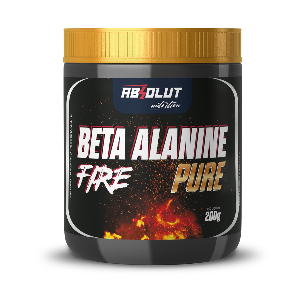 Beta Alanina Fire Pure 200gr - Absolut Nutrition - Suplemento Alimentar