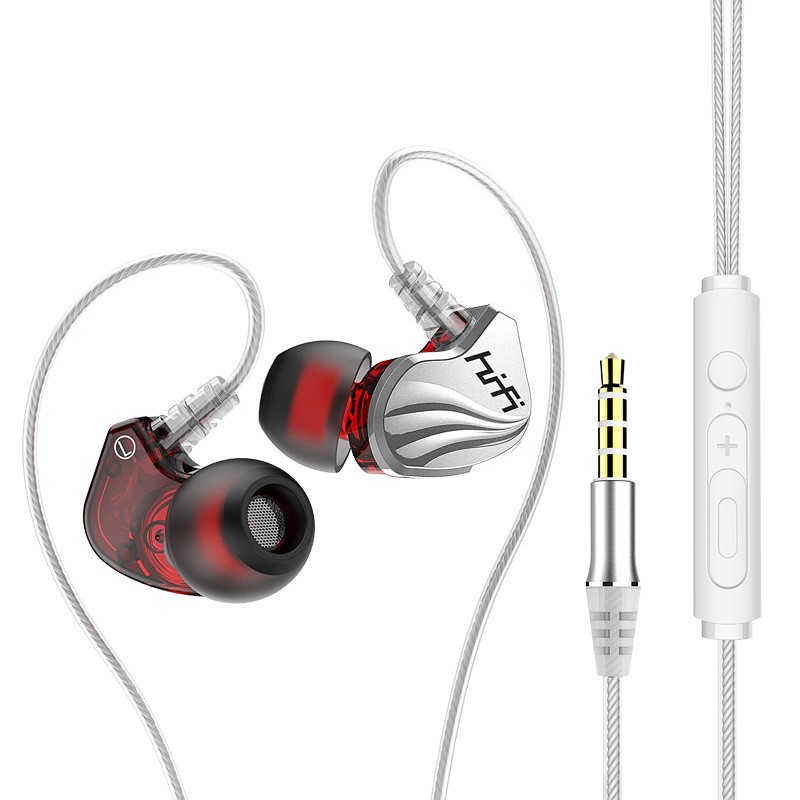 Novos Fones de Ouvido HiFi SPRISE Dual Drive 6D Estéreo com Microfone, Headset com Fio Universal, Controle de Fio 3,5mm.