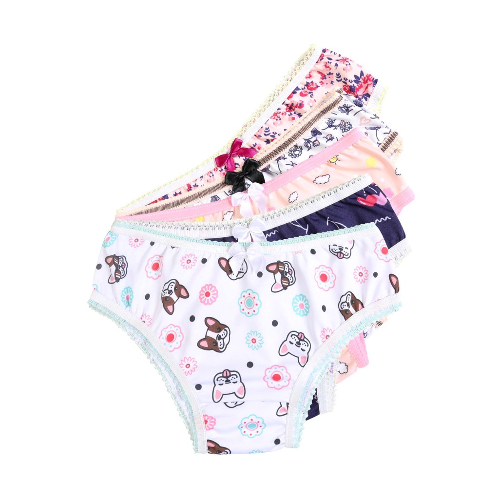 Calcinha Infantil menina Estampada Microfibra forro 100% algodão confortável modelo básico