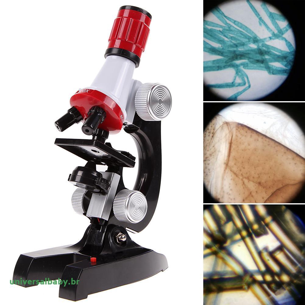 Microscópio Educativo 100x A 1200x Kit Brinquedo Educativo 