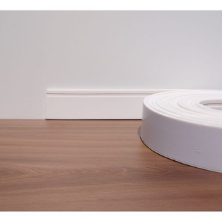 Rodapé Roda Meio Flexível Autocolante 7cm - 3 Metros Eva Boiserie Roda Meio