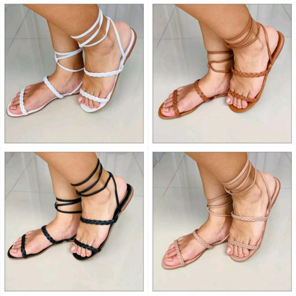 kit 2 chinelo rasterinha sandalia rasteira promoção casual barata sándalia trança gladiador