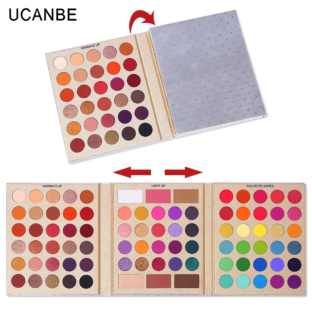 UCANBE 86 Cores Conjunto De Maquiagem Para Todos Os Fins Sombra Cintilante Mate Com Blush De Contorno Em Destaque em Oferta na Shopee