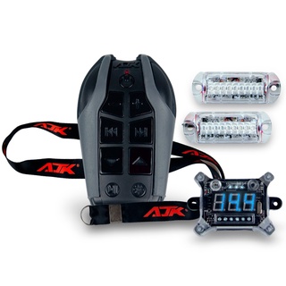 Controle Longa Distância + Strobo Automotivo AJK Faróis RGB