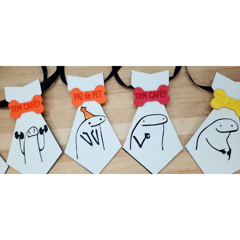 10 Gravatas Pet EVA Flork Banho e Tosa Pet Shop Acessórios Pet