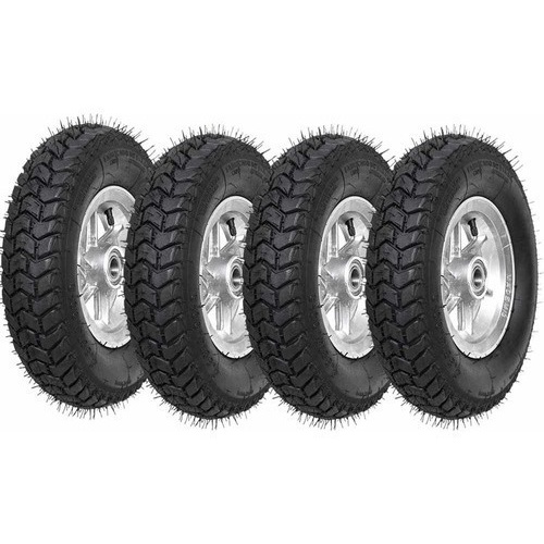 Roda Aro 8 Completa Carretinha 4.80/4.00-8 6 Lonas Kit 4 Pcs