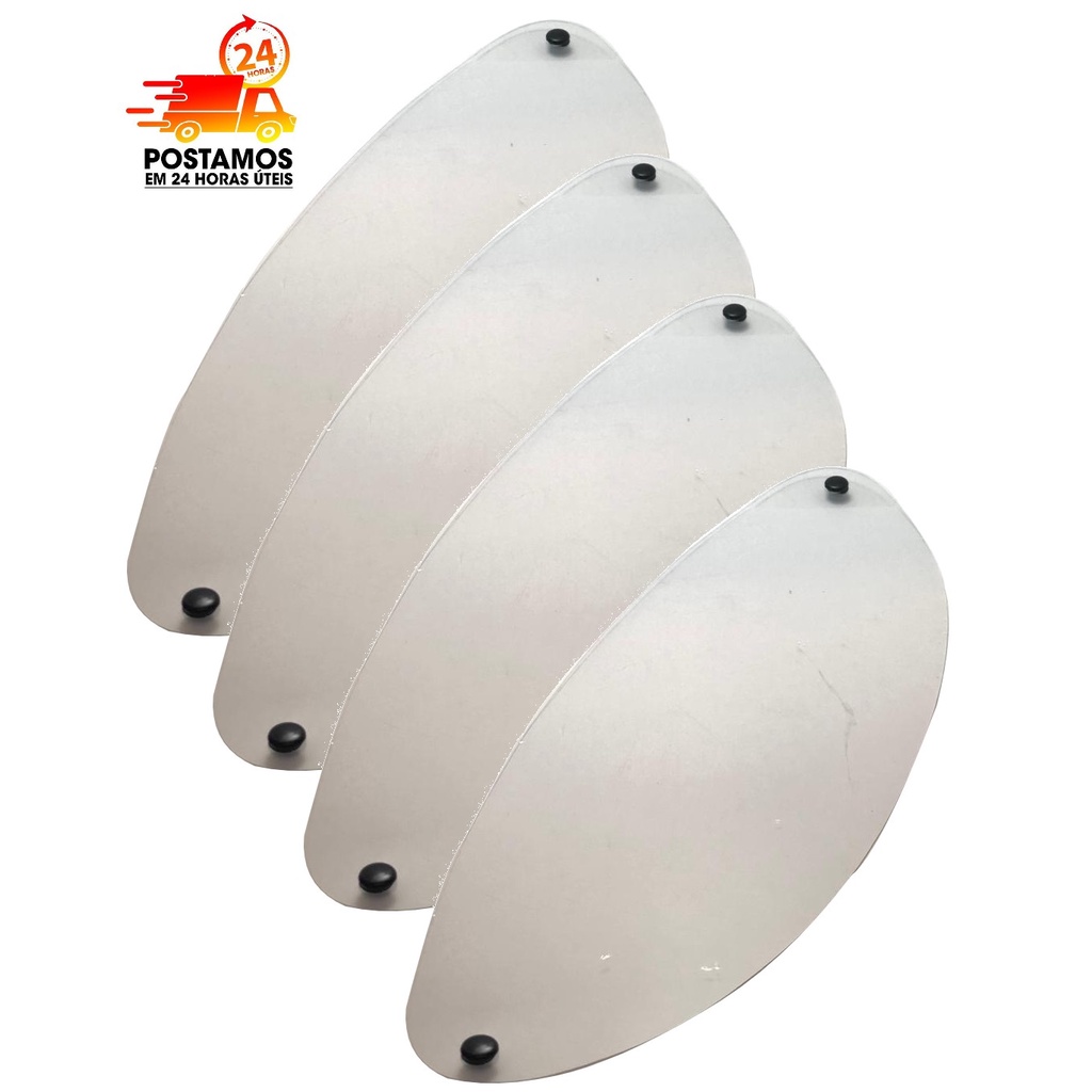 Viseira Capacete De Moto Trasparente San Marino (4 Unidades) em Oferta na Shopee