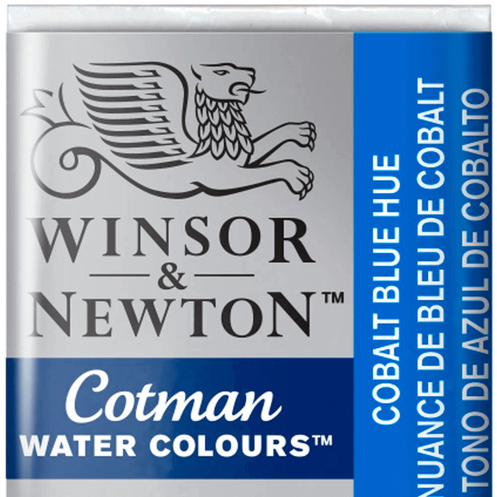 Aquarela Winsor & Newton Cotman Pastilha 179 Cobalt Blue Hue