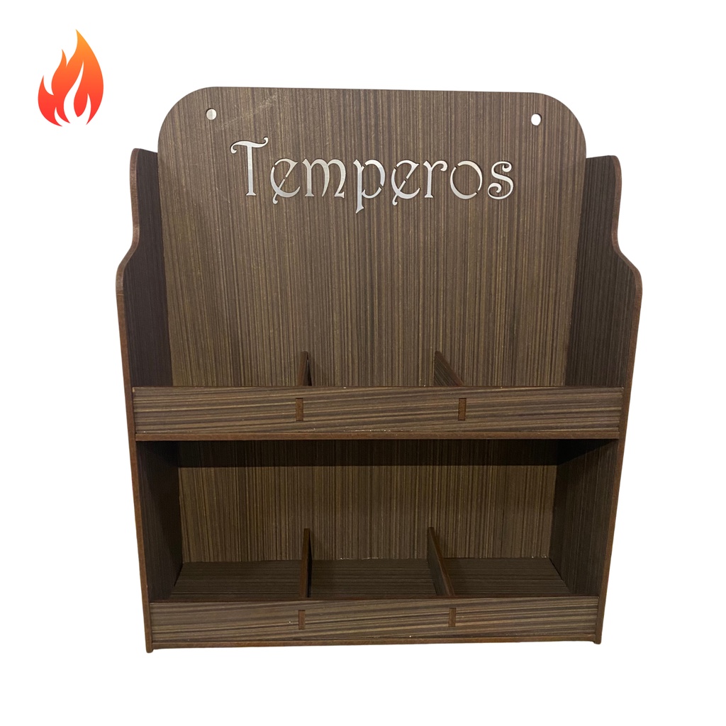 Porta Potes De Tempero Condimentos Até 6pts. Decoração De Parede Cozinha Linda Peça Decorada