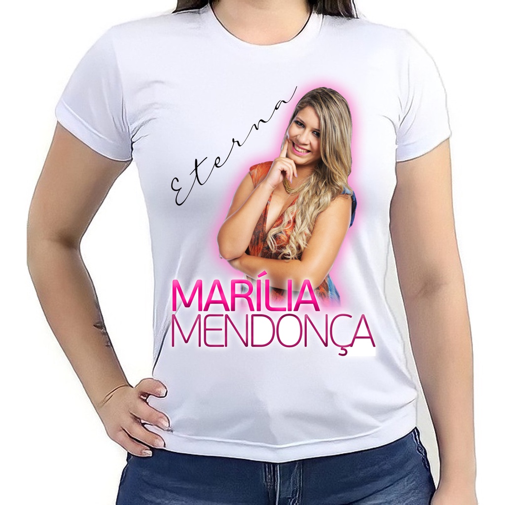 Camiseta Marília Mendonça Adulto ou Infantil Personalizada (LEIA A DESCRIÇÃO) em Oferta na Shopee