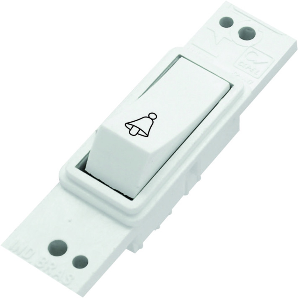 Interruptor 1 Tecla Campainha Sistema X Bco S/ Placa Radial