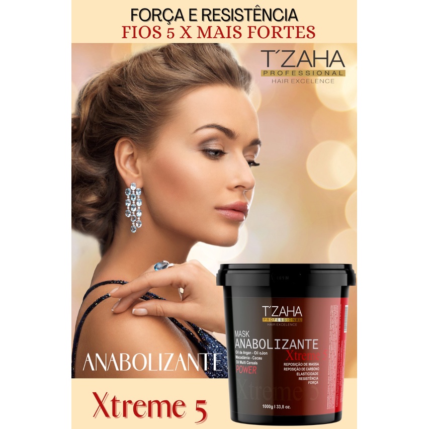 Creme Hidratante Tzaha Reconstrutor Capilar Profissional 1k Cabelo Forte e Resistente