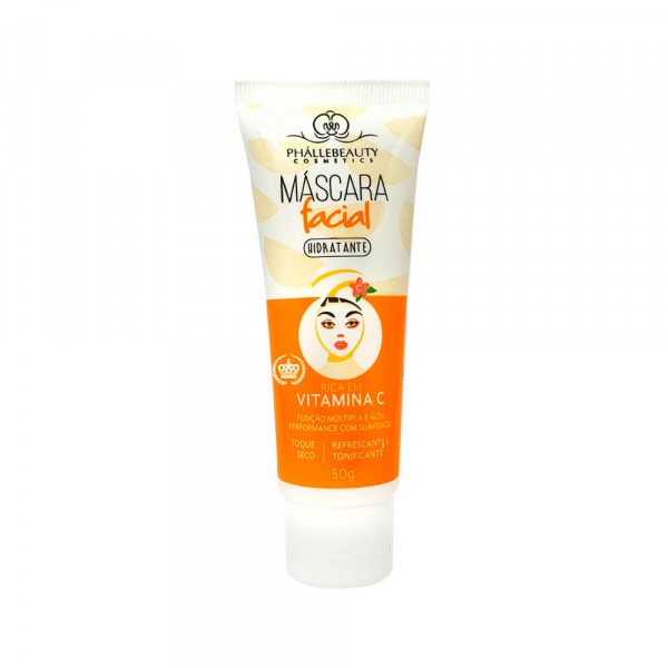 Máscara Facial Hidratante Vitamina C Bisnaga PhálleBeauty PH0052 - Beauty