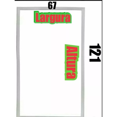 Jogo Borracha Geladeira Cce Dako 430litros 67 X 121 /67x38