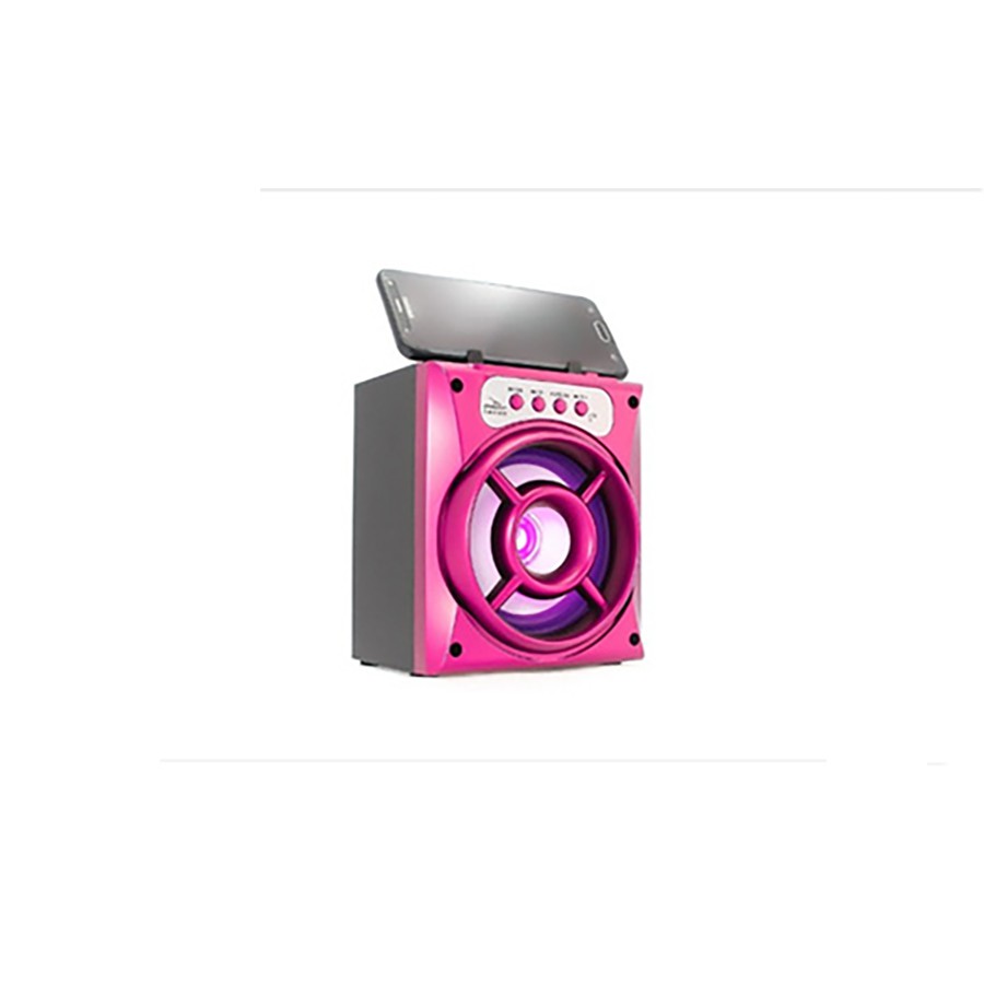 CAIXA DE SOM GRASEP D-BH1018 ROSA HIFI - CARTÃO SD