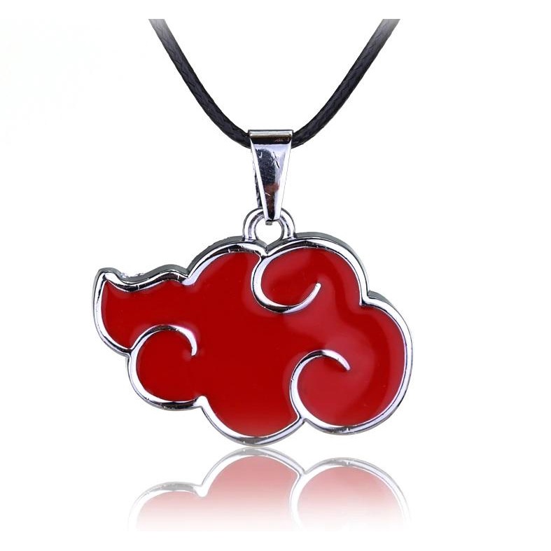 colar do naruto Anime Red Cloud Necklace Best Friends Nuvem Naruto Akatsuki cordão elástico adultos infantil