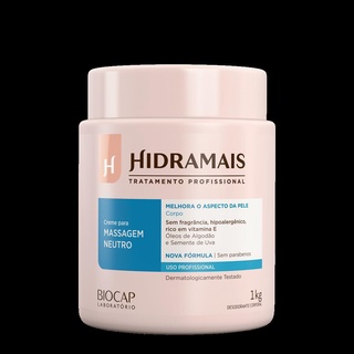 Creme Para Massagem Neutro Profissional Hidramais 1kg