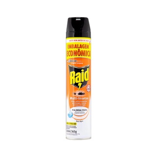 Inseticida Aerossol Raid Multi-Insetos Base Água 420ml Embalagem Econômica