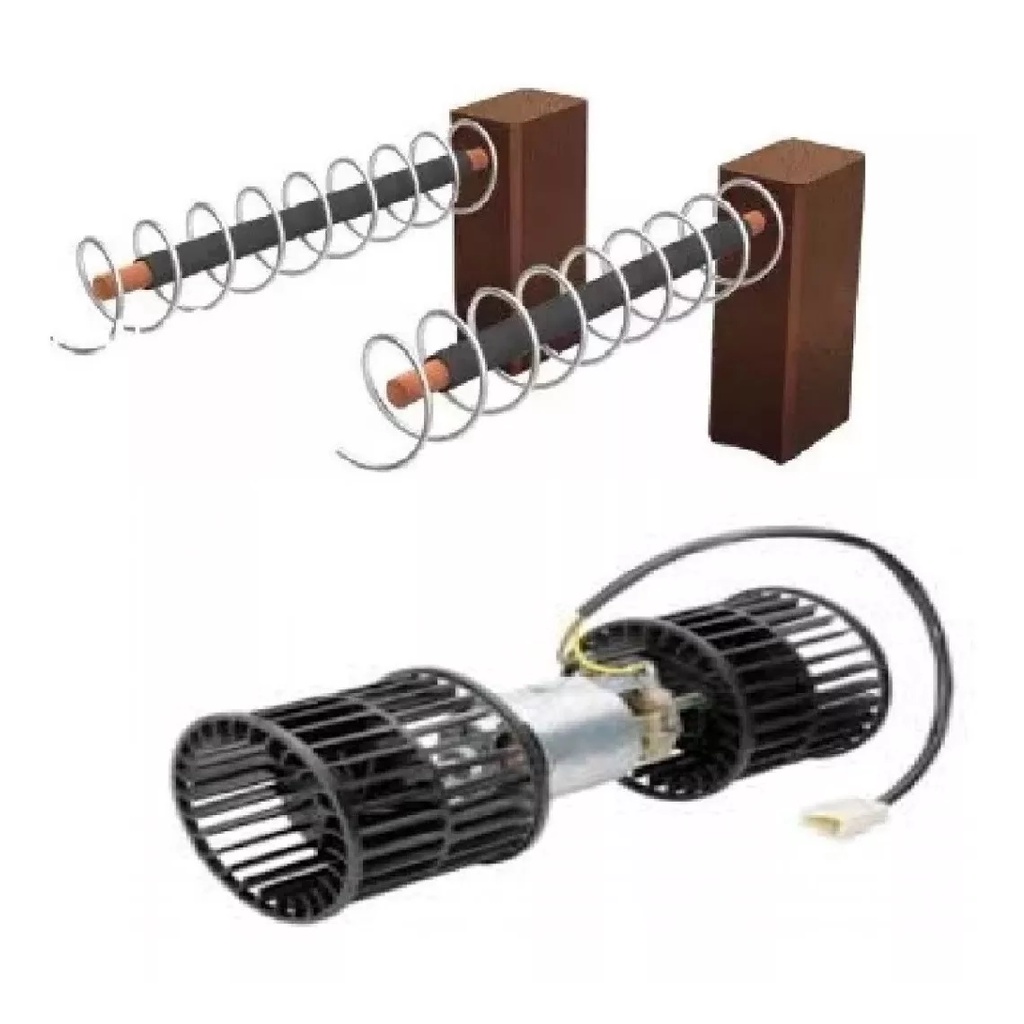 lote 3 Par Escova Motor Ventilador Climatisador caminhão Resfriar Bepo 24v 12v