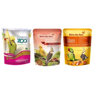 Extrusada Pm13 Megazoo Extra Gold Frutas e Farinhada Parrots Reino das Aves Calopsita Agapornis em Oferta na Shopee