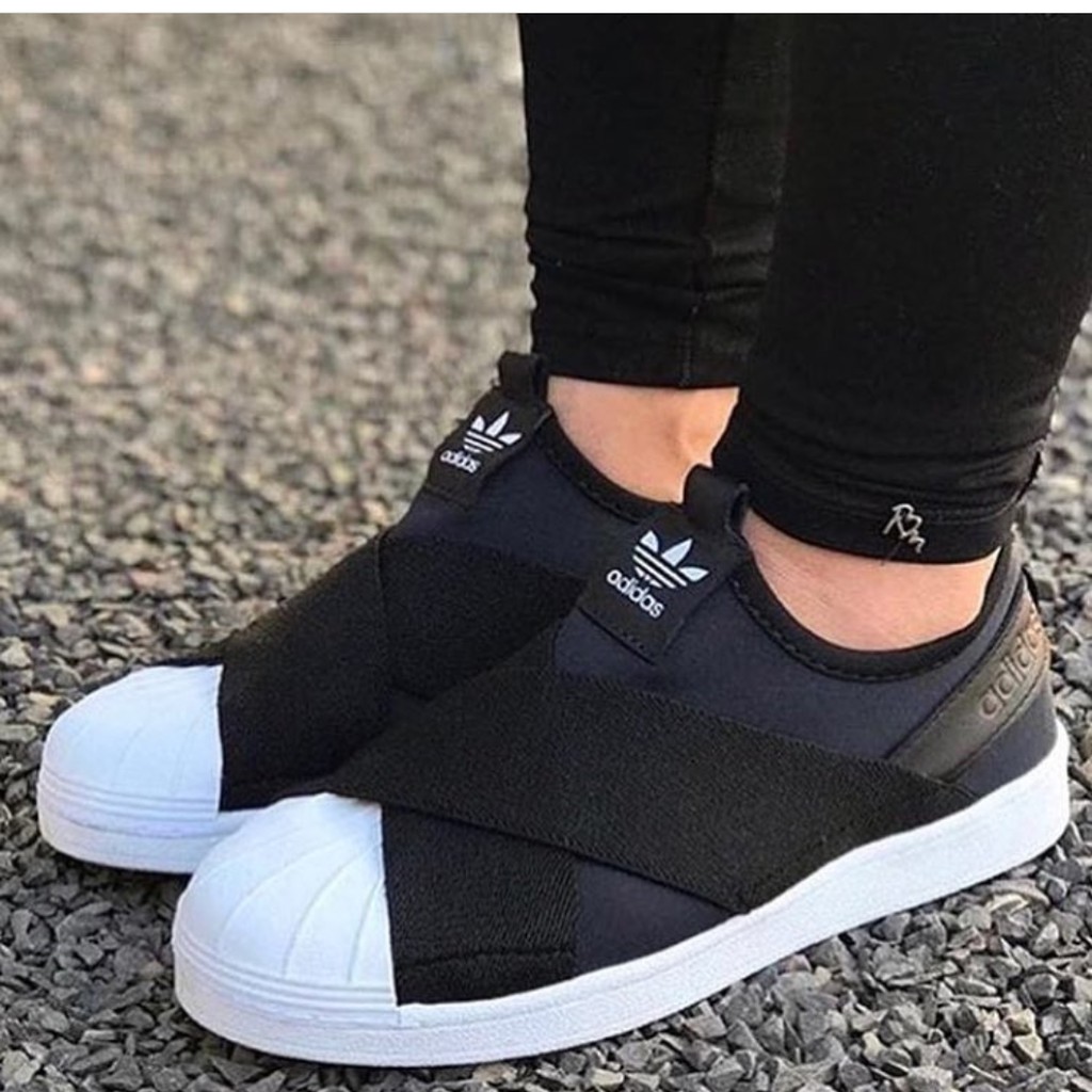 tenis adidas elastico preto