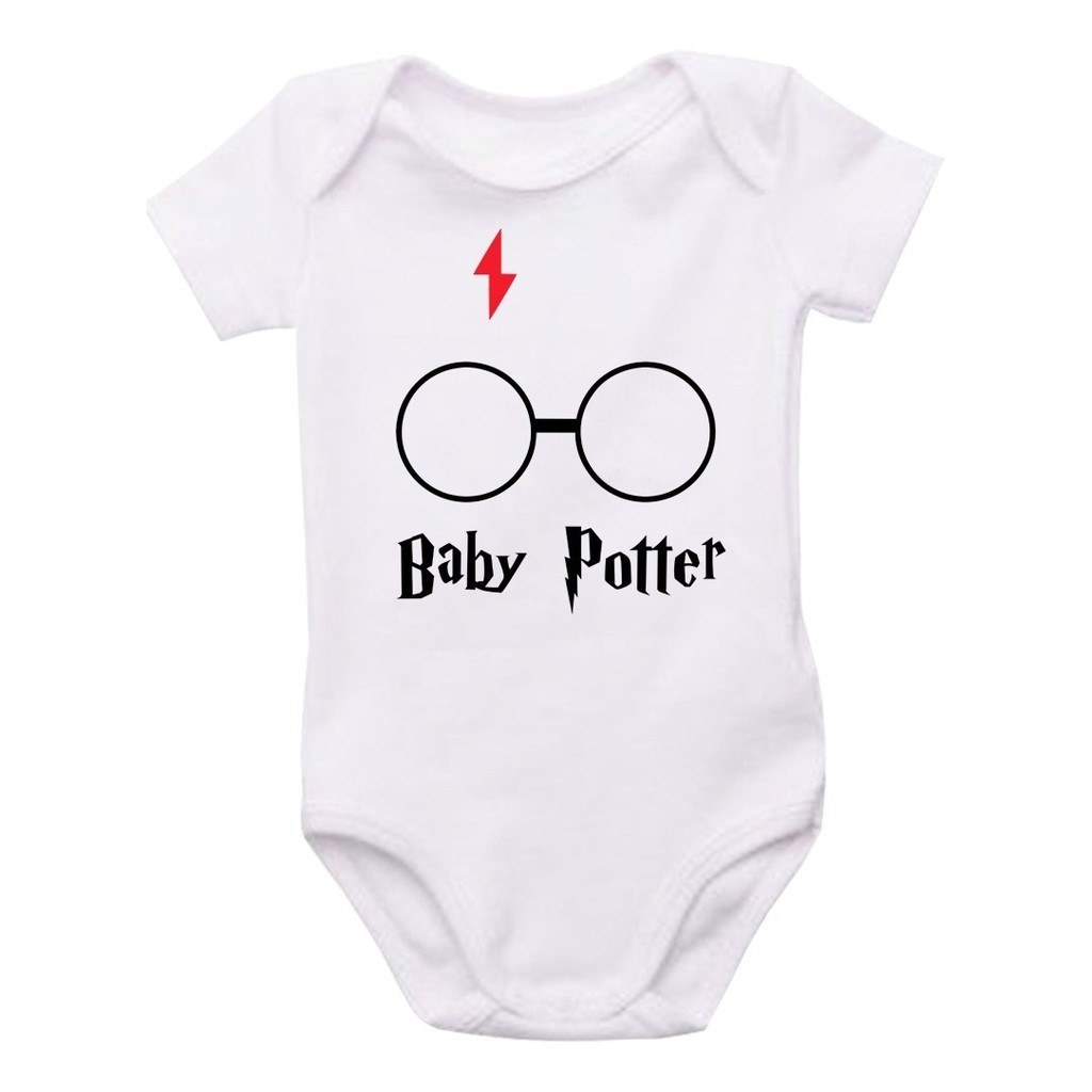 Roupa Body Bebê bebe infantil Bebe Baby Potter - hogwarts grifinória sonserina lufa lufa bruxo bruxinho bruxa bruxinha