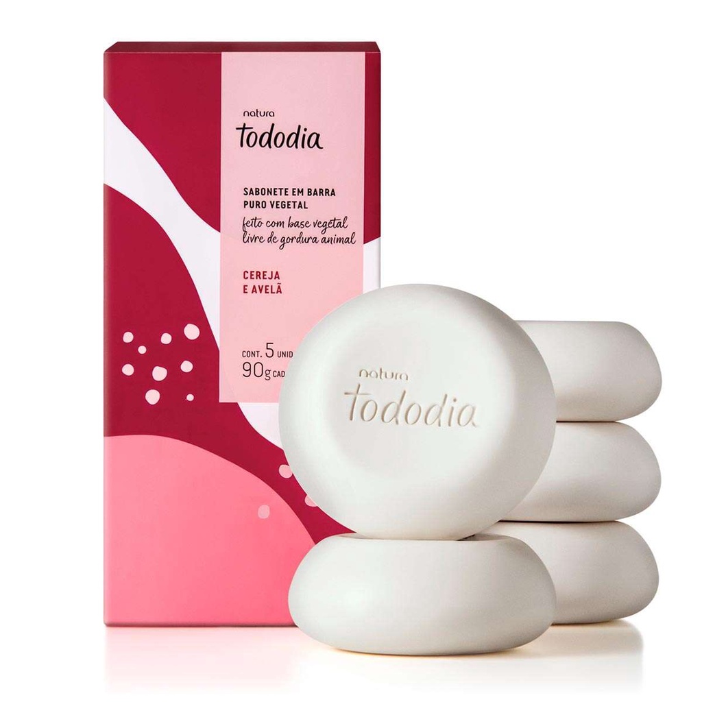 Natura Sabonete em Barra Puro Vegetal Tododia Cereja e Avelã | Shopee ...