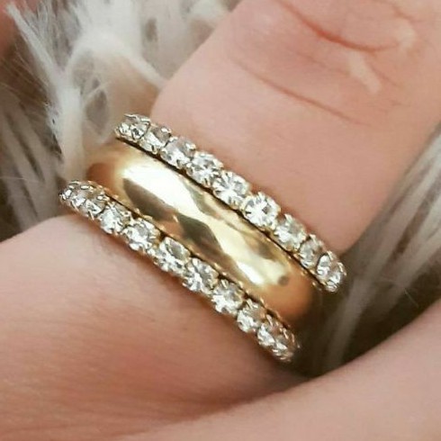 Aliança com aparador 6mm Casamento e noivado