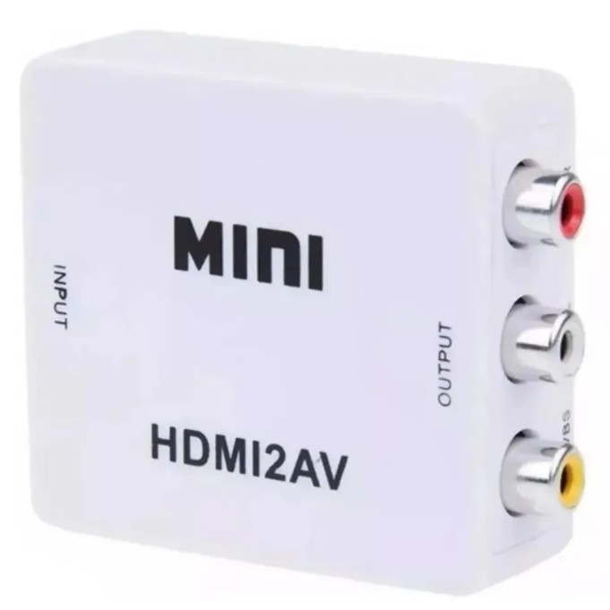 Mini Adaptador Conversor De Hdmi Para Video Composto Rca 2av