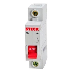 Disjuntor Din Steck 3ka Monofasico Unipolar Curva C 32a Sdd61c32