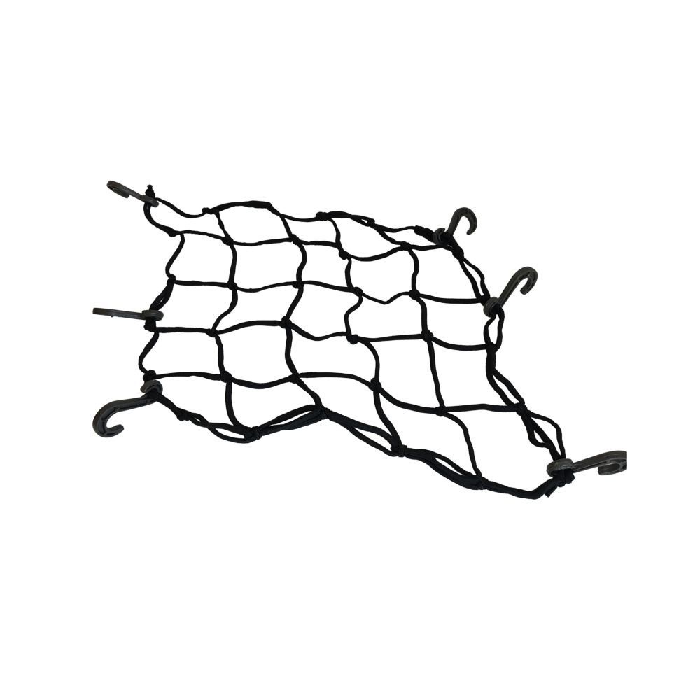 Rede Elástica Preta Moto Bagageiro Bau Redinha 35x35cm em Oferta na Shopee