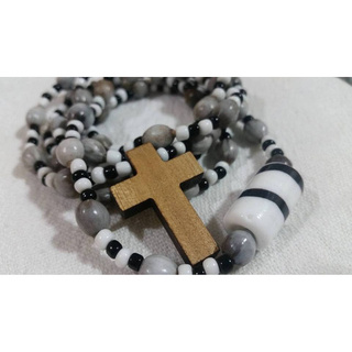 Guia Fio De Preto Velho Com Lágrimas De Nossa Senhora