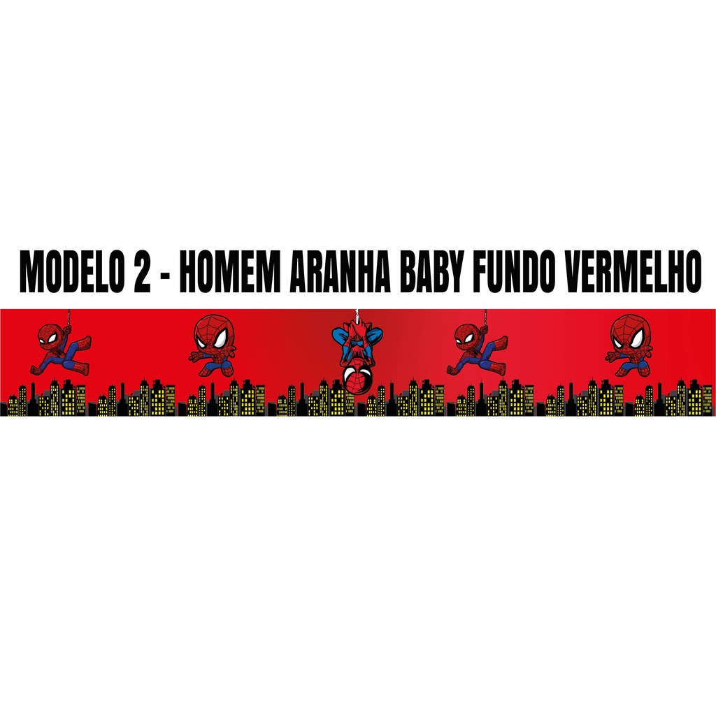 Faixa Adesivo de Parede Infantil Homem Aranha Papel De Parede Infantil Decoração Para Quarto Menino