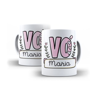 Caneca Personalizada Vó com Nome em Oferta na Shopee