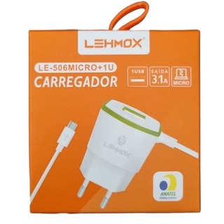 Micro carregador 2.4A Lehmox LE-506