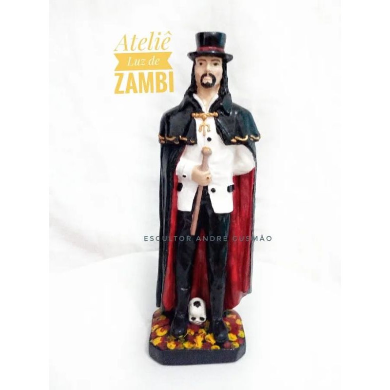 Imagem Exu Tranca Rua das almas 20 cm / umbanda / religião / Ateliê Luz de Zambi