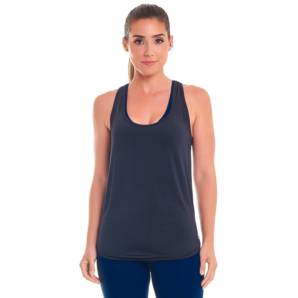 Regata Feminina Basic Preto Snd Fitness em Oferta na Shopee
