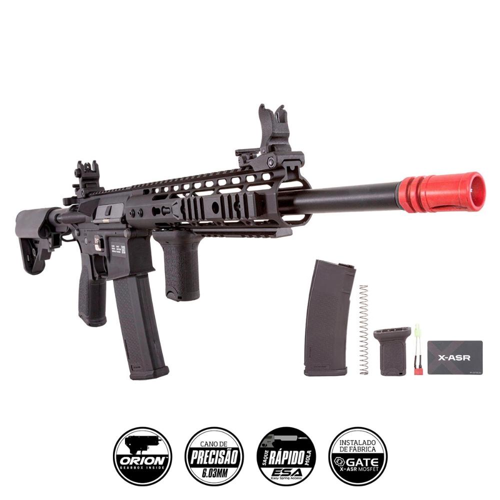 Rifle de Airsoft AEG Specna Arms M4 Carbine Long Keymod SAE09 Black
