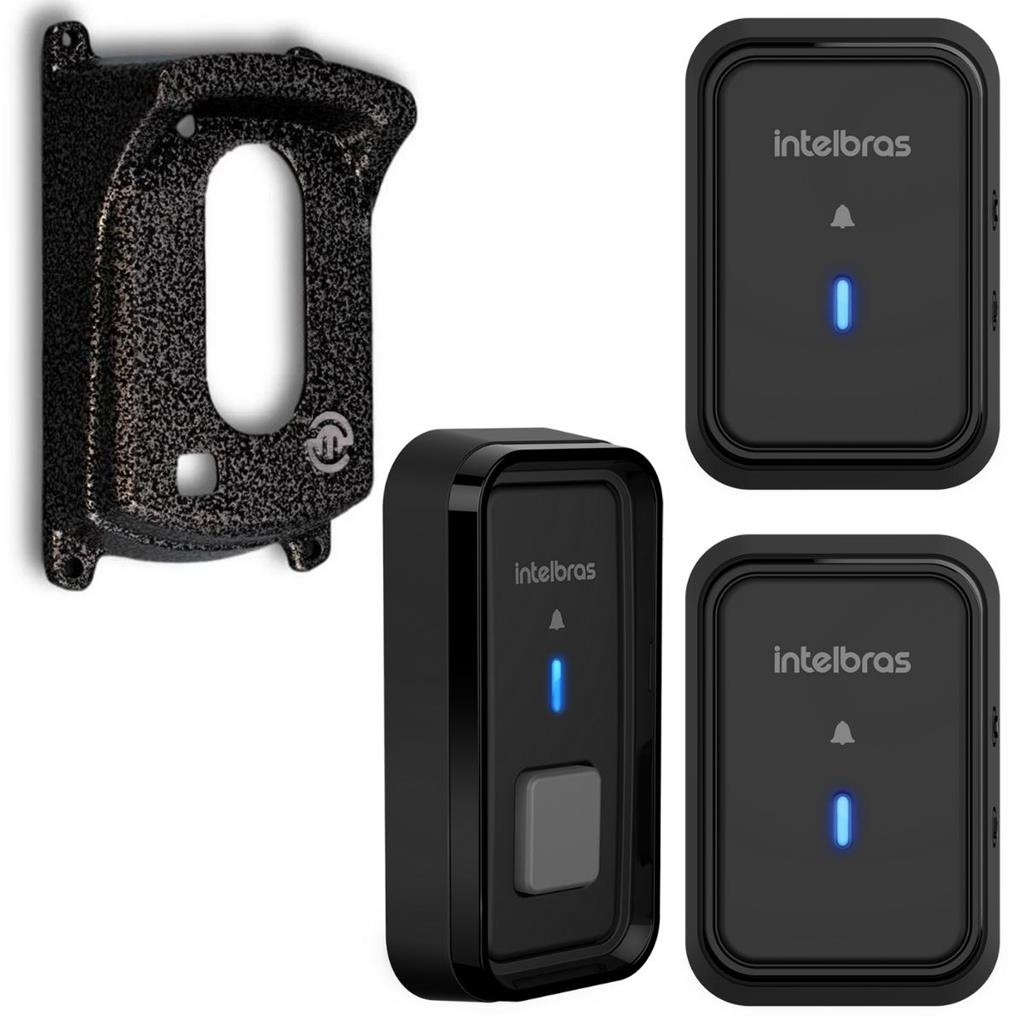 Campainha Intelbras sem fio CIB 101 Para 2 salas e Protetor
