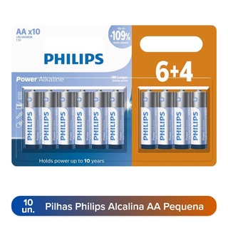 Pilhas Alcalinas Philips AA Pequena Cilindrica Comum Normal Escolha a Quantidade