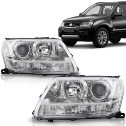 Farol Grand Vitara 2009 2010 2011 2012 2013 2014 2015 2016 Foco Duplo Cromado